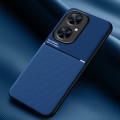 For Huawei Maimang 20 Classic Tilt Strip Grain Magnetic Shockproof PC + TPU Phone Case(Blue)
