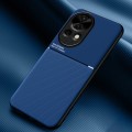 For Huawei nova 12 Pro Classic Tilt Strip Grain Magnetic Shockproof PC + TPU Phone Case(Blue)