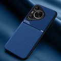 For Huawei Pura 70 Classic Tilt Strip Grain Magnetic Shockproof PC + TPU Phone Case(Blue)