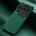 For Honor X9b Classic Tilt Strip Grain Magnetic Shockproof PC + TPU Phone Case(Green)