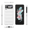 For Samsung Galaxy Z Flip4 5G Magic Shield Fold PC Shockproof Phone Case(White)