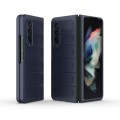 For Samsung Galaxy Z Fold3 5G Magic Shield Fold PC Shockproof Phone Case(Dark Blue)