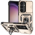 For Samsung Galaxy S24 5G Sliding Camshield Holder Phone Case(Gold)
