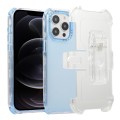 For iPhone 12 Pro Frosted PC+TPU Phone Case with Back Clip(Sky Blue)