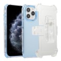 For iPhone 11 Pro Frosted PC+TPU Phone Case with Back Clip(Sky Blue)