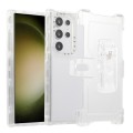 For Samsung Galaxy S24 Ultra 5G Frosted PC+TPU Phone Case with Back Clip(White)