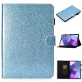 For Lenovo Tab P12 2023 / TB370FU Varnish Glitter Powder Smart Leather Tablet Case(Blue)