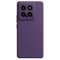 For Xiaomi 14 Imitation Liquid Silicone Phone Case(Dark Purple)