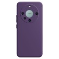 For Huawei Mate 60 Pro Imitation Liquid Silicone Phone Case(Dark Purple)