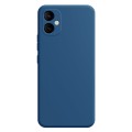 For Samsung Galaxy A05 Imitation Liquid Silicone Phone Case(Blue)