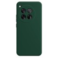 For OnePlus 12 Imitation Liquid Silicone Phone Case(Dark Green)