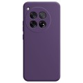 For OnePlus 12 Imitation Liquid Silicone Phone Case(Dark Purple)