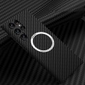 For Samsung Galaxy S24 Ultra 5G Carbon Fiber Texture MagSafe Magnetic Phone Case(Black)