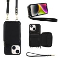 For iPhone 14 Multifunctional Zipper Wallet RFID Phone Leather Case(Black)