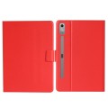 For Lenovo Tab P12 2023 / TB370FU Pure Color Smart Leather Tablet Case(Red)