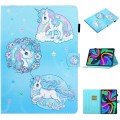For Lenovo Tab M11/ Xiaoxin Pad 11 2024 Coloured Drawing Stitching Smart Leather Tablet Case(Unicorn