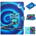 For Lenovo Tab M11/ Xiaoxin Pad 11 2024 Coloured Drawing Stitching Smart Leather Tablet Case(Moon Ow