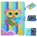For Lenovo Tab M11/ Xiaoxin Pad 11 2024 Coloured Drawing Stitching Smart Leather Tablet Case(Rainbow