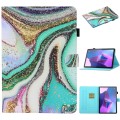 For Lenovo Tab P12 2023 / TB370FU Coloured Drawing Stitching Smart Leather Tablet Case(Colored Sand)