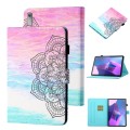For Lenovo Tab P12 2023 / TB370FU Coloured Drawing Stitching Smart Leather Tablet Case(Colorful Mand