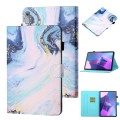 For Lenovo Tab P12 2023 / TB370FU Coloured Drawing Stitching Smart Leather Tablet Case(Quicksand)