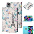 For Lenovo Tab M11/ Xiaoxin Pad 11 2024 Coloured Drawing Stitching Smart Leather Tablet Case(Tower B