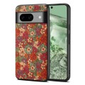 For Google Pixel 8a Four Seasons Flower Language Series TPU Phone Case(Summer Red)