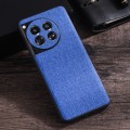 For OnePlus 12 Cloth Texture PU + TPU Phone Case(Blue)