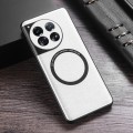 For OnePlus 12 PU MagSafe Magnetic Phone Case(White)