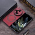 For OnePlus Open PU MagSafe Magnetic Phone Case(Red)