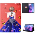 For Lenovo Tab P12 2023 / TB370FU Voltage Coloured Drawing Smart Leather Tablet Case(Girl Back)