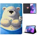 For Lenovo Tab P12 2023 / TB370FU Voltage Coloured Drawing Smart Leather Tablet Case(Polar Bear)