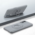 For OnePlus Nord 2 Magsafe Hidden Fold Holder Full Coverage Shockproof Phone Case(Grey)