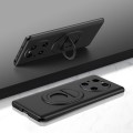For Huawei Mate 40 Pro Magsafe Hidden Fold Holder Full Coverage Shockproof Phone Case(Black)