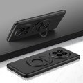 For Huawei Mate 50 Magsafe Hidden Fold Holder Full Coverage Shockproof Phone Case(Black)