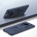 For Huawei Mate 60 Pro / 60 Pro+ Magsafe Hidden Fold Holder Full Coverage Shockproof Phone Case(Blue