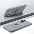 For Huawei Nova 11 Magsafe Hidden Fold Holder Full Coverage Shockproof Phone Case(Grey)