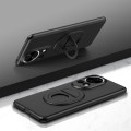 For Huawei nova 12 Pro Magsafe Hidden Fold Holder Full Coverage Shockproof Phone Case(Black)
