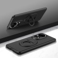 For Huawei nova 12 Magsafe Hidden Fold Holder Full Coverage Shockproof Phone Case(Black)