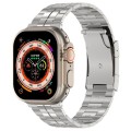 For Apple Watch Ultra 2 49mm Tortoise Buckle Titanium Steel Watch Band(Silver)