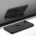 For iPhone 14 Magsafe Hidden Fold Holder Full Coverage Shockproof Phone Case(Black)