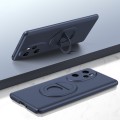 For Honor 100 Pro Magsafe Hidden Fold Holder Full Coverage Shockproof Phone Case(Blue)