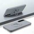 For Samsung Galaxy S23 Magsafe Hidden Fold Holder Full Coverage Shockproof Phone Case(Grey)
