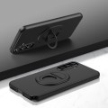 For Samsung Galaxy A54 Magsafe Hidden Fold Holder Full Coverage Shockproof Phone Case(Black)