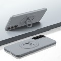 For Samsung Galaxy S22 Magsafe Hidden Fold Holder Full Coverage Shockproof Phone Case(Grey)