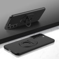 For Samsung Galaxy S22+ Magsafe Hidden Fold Holder Full Coverage Shockproof Phone Case(Black)