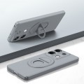 For Xiaomi Redmi Note 13 Magsafe Hidden Fold Holder Full Coverage Shockproof Phone Case(Grey)