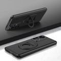 For Xiaomi Redmi K50 Ultra Magsafe Hidden Fold Holder Full Coverage Shockproof Phone Case(Black)