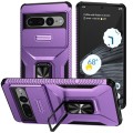 For Google Pixel 7 Pro 5G Sliding Camshield Holder Phone Case(Purple)