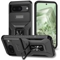 For Google Pixel 8 Sliding Camshield Holder Phone Case(Black)